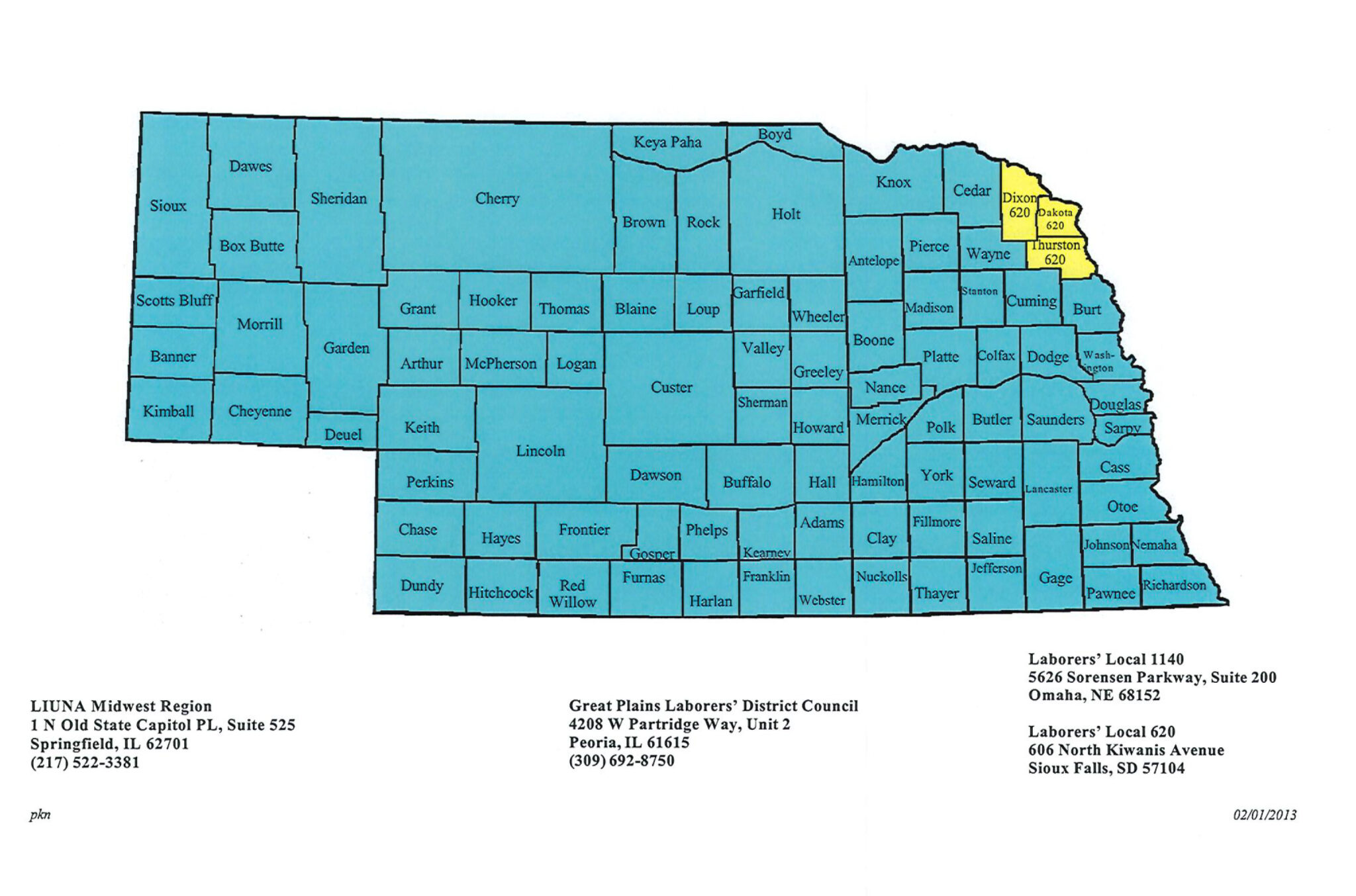 Local by State | Great Plains Laborers District Council