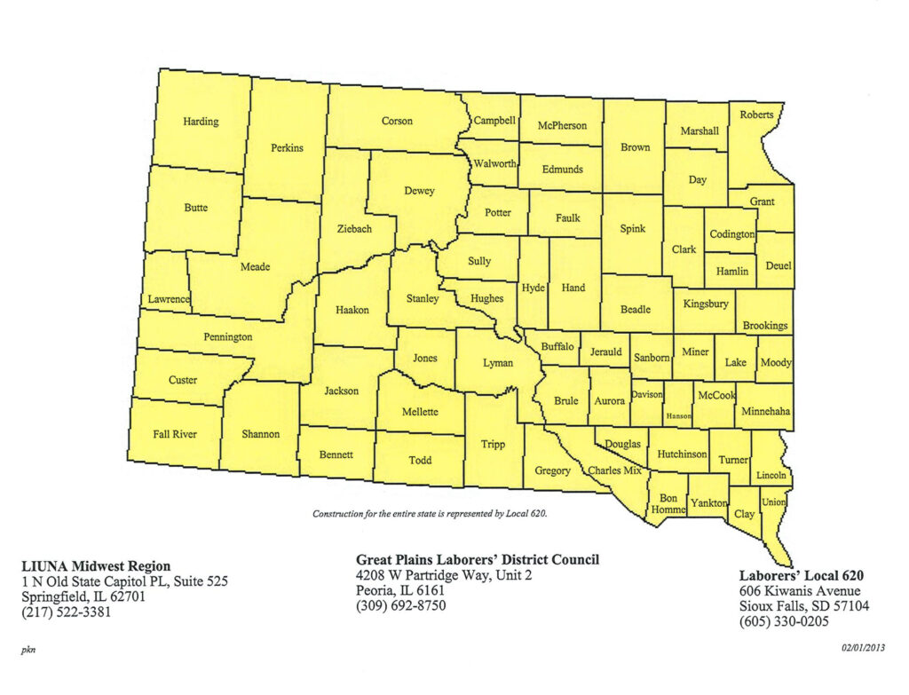 South Dakota Jurisdiction Map