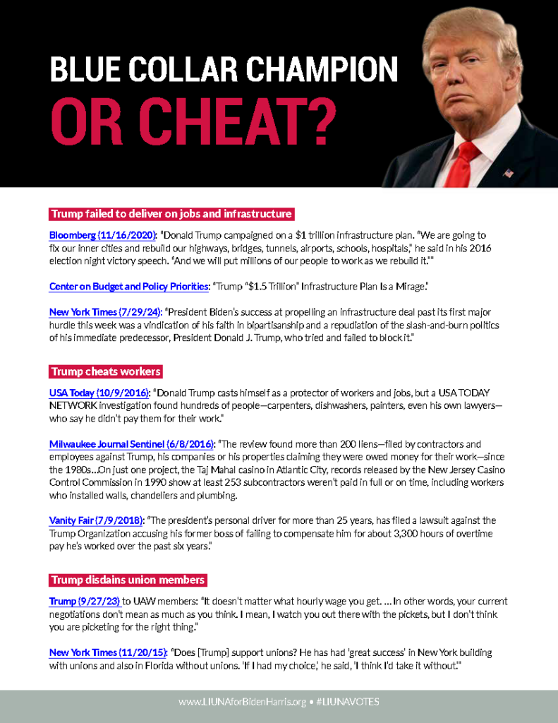 Trump Factsheet